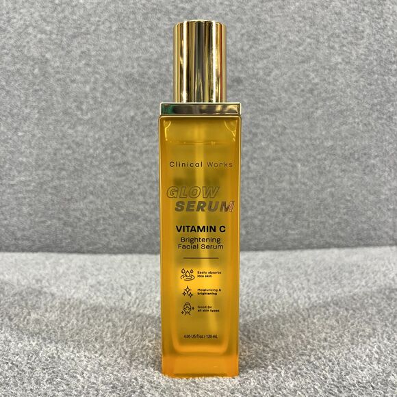 Clinical Works Glow Serum Vitamin C Brightening Facial Serum 4.05 oz - Picture 1 of 9